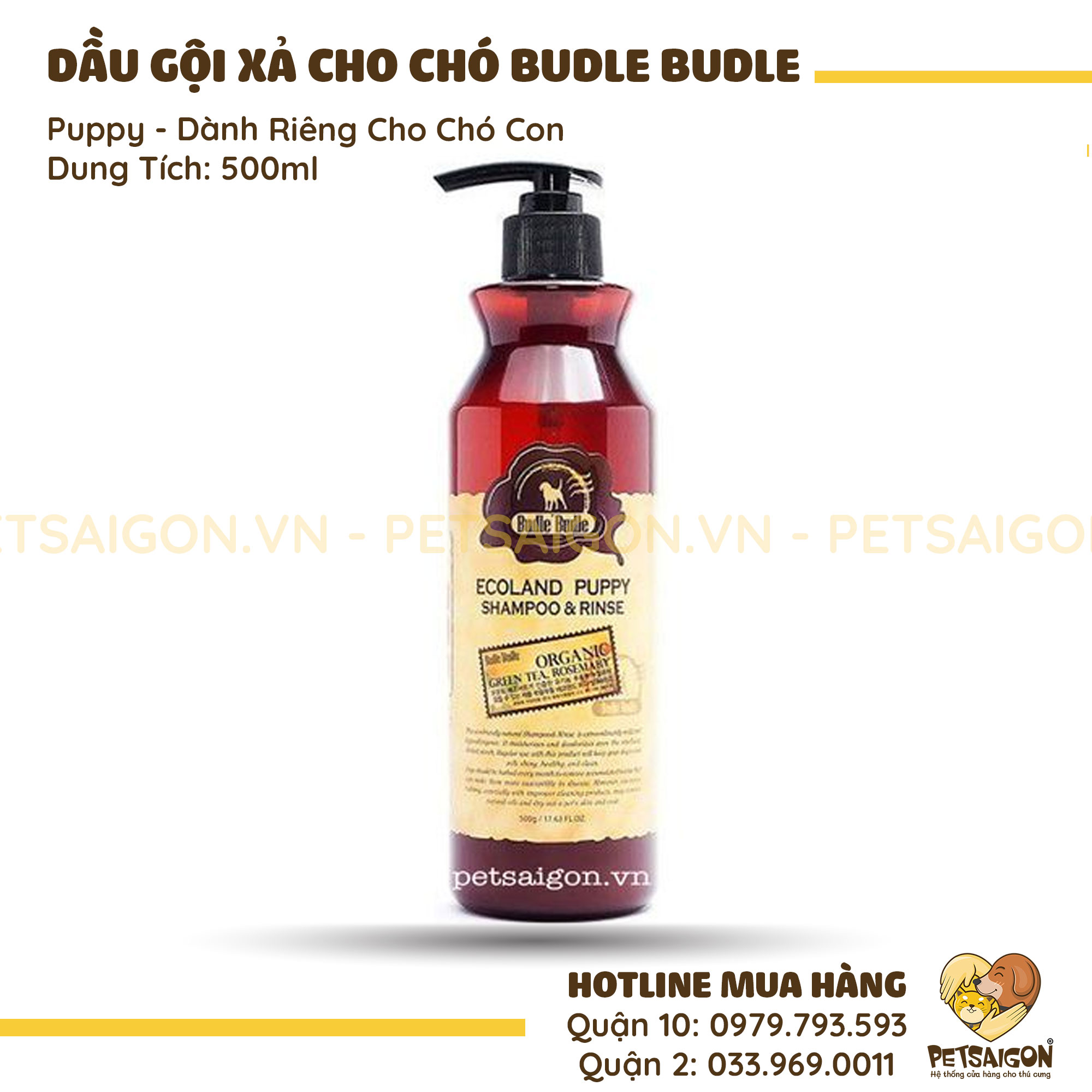 Dầu Gội Và Xả Cho Chó Con Budle'Budle Puppy