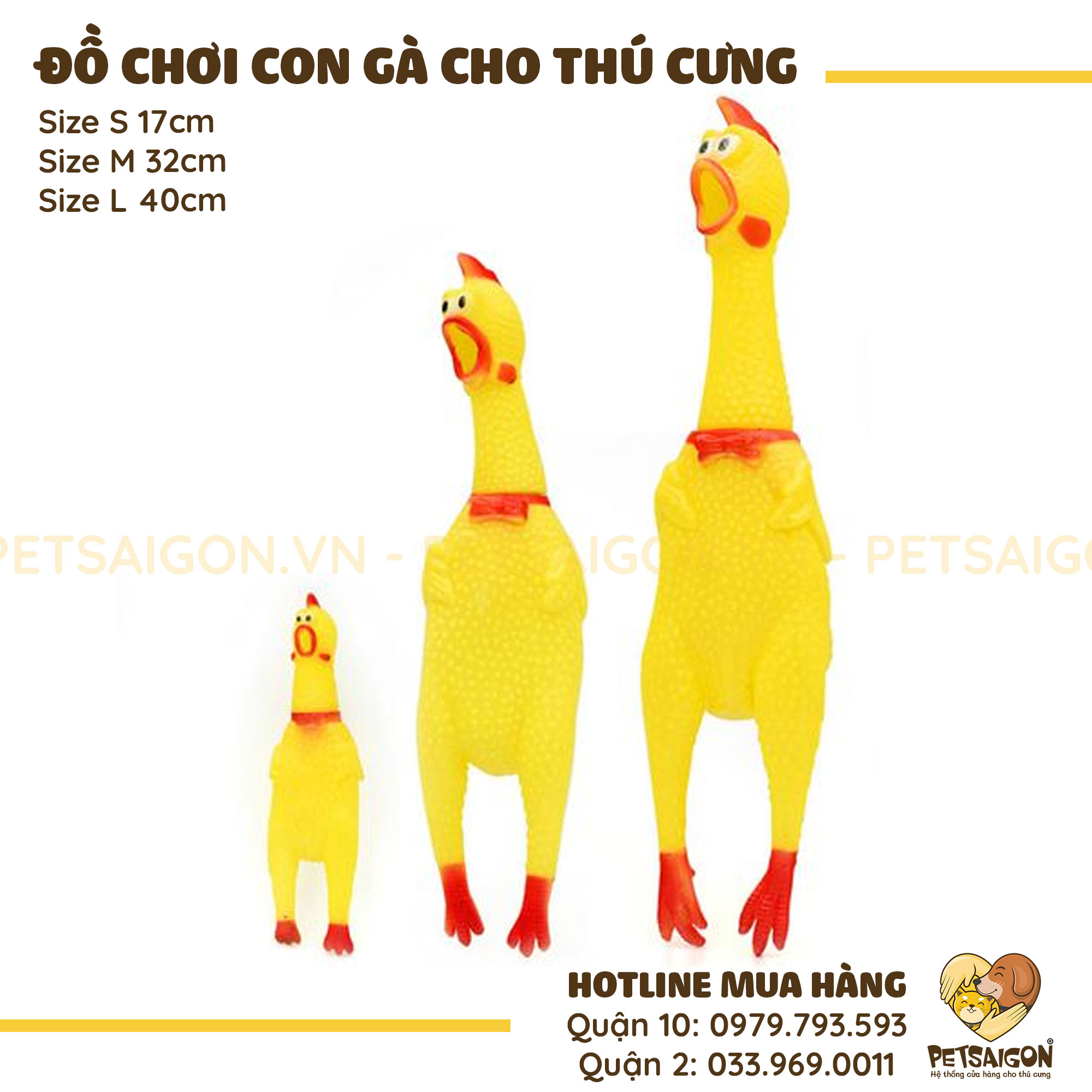 Đồ Chơi Cho Chó Mèo Con Gà Có Còi