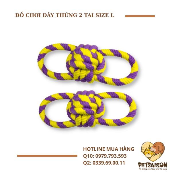 ĐỒ CHƠI DÂY THỪNG 2 TAI SIZE L