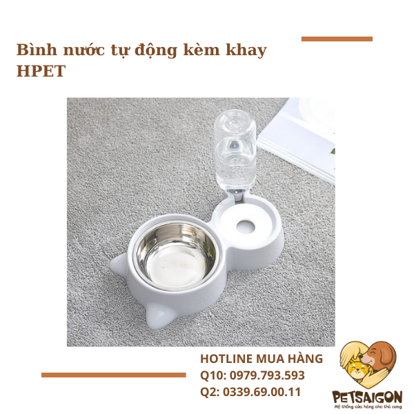 BÌNH NƯỚC TỰ ĐỘNG KÈM KHAY HPET