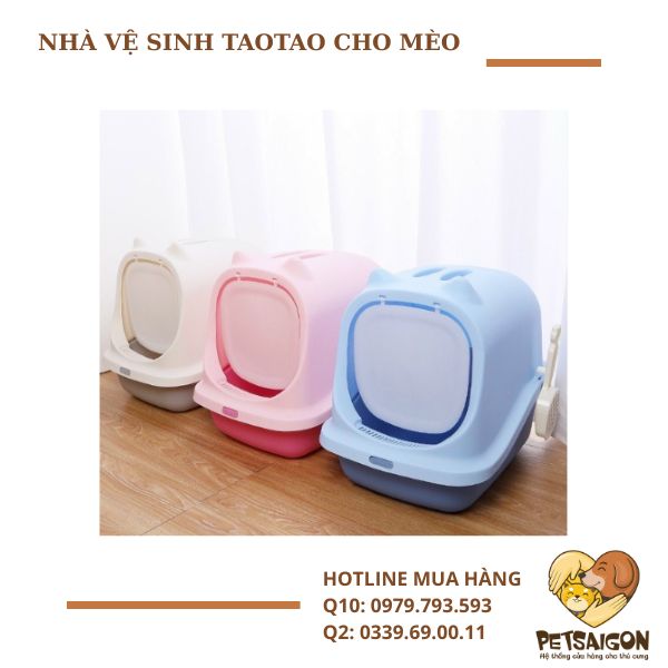 Nhà Vệ Sinh Cho Mèo Taotao 45cm
