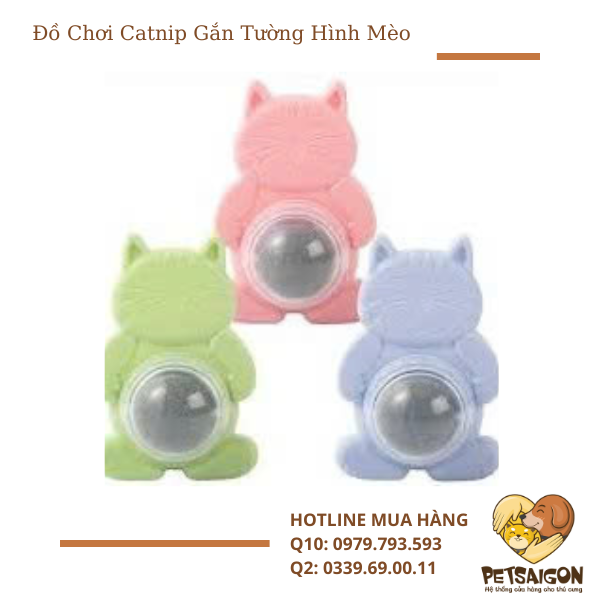 Đồ Chơi Catnip Dính Tường Hình Con Mèo