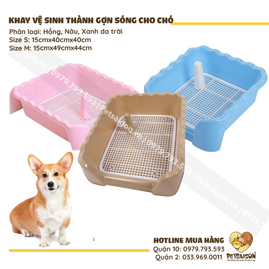 Khay Vệ Sinh Cho Chó Có Thành Gợn Sóng