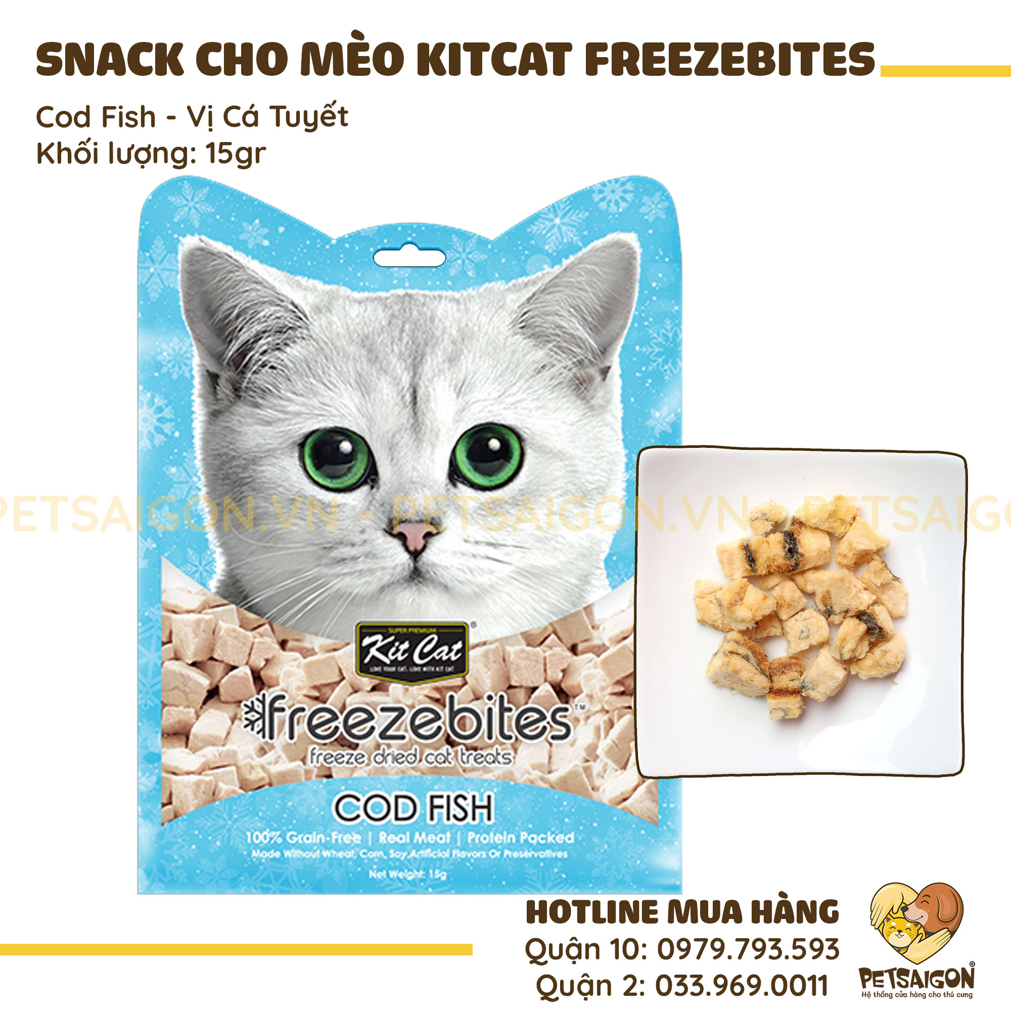Snack Cho Mèo Kitcat Freezebites
