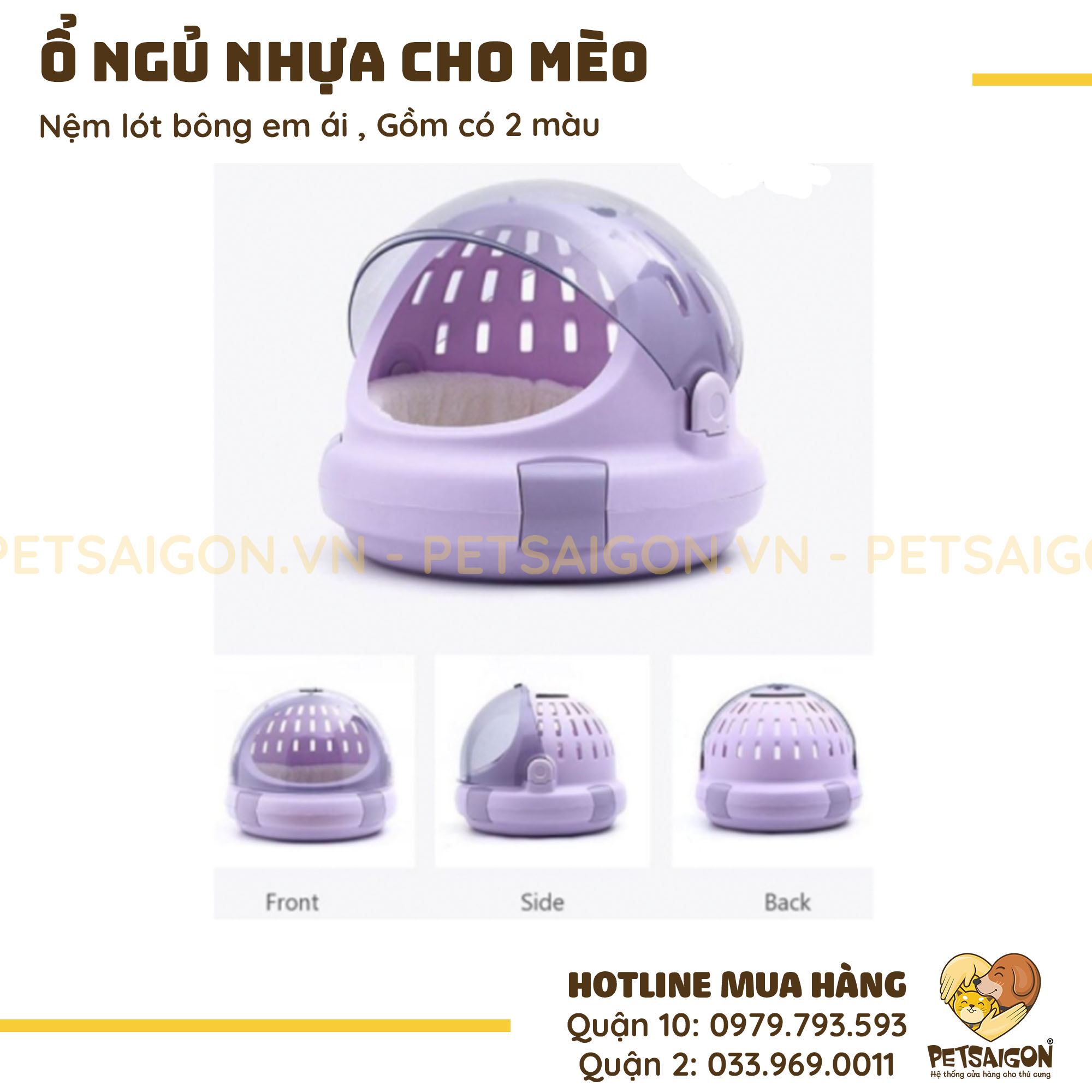 Ổ Ngủ Cho Chó Mèo Bằng Nhựa