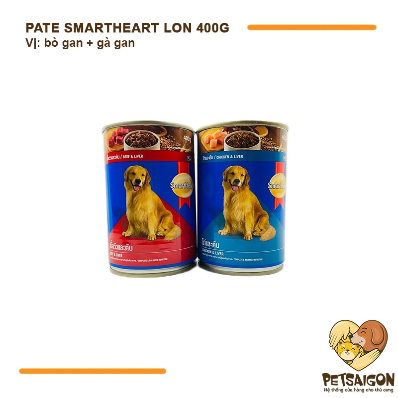 Pate Cho Chó Smartheart Lon 400G