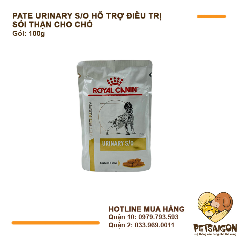 Pate Cho Chó ROYAL CANIN Urinary S/O Hỗ Trợ Điều Trị Sỏi Thận