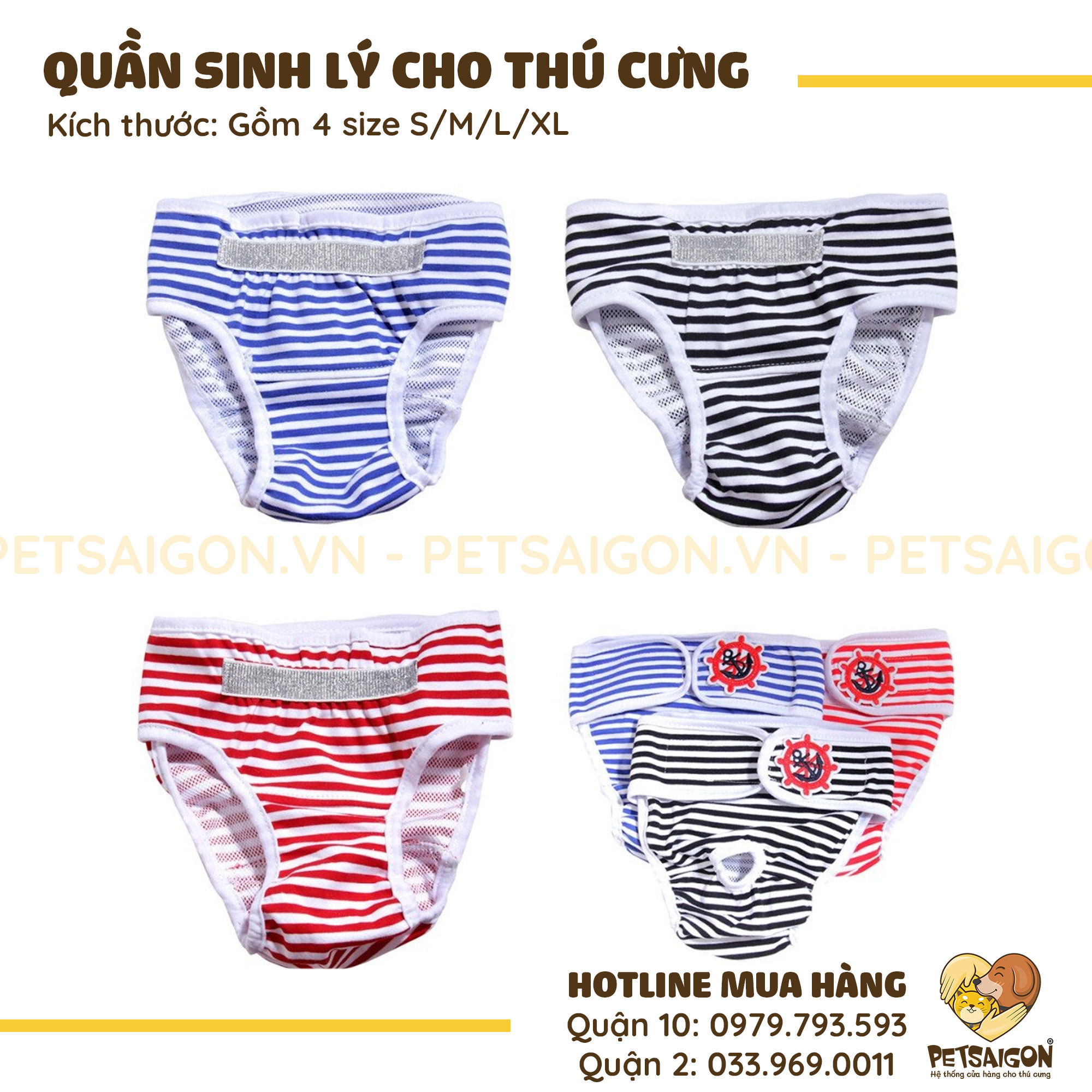 Quần Sinh Lý Cho Chó Mèo
