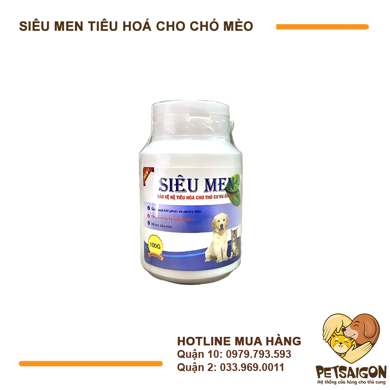 Siêu Men Bảo Vệ Hệ Tiêu Hóa Cho Thú Cưng
