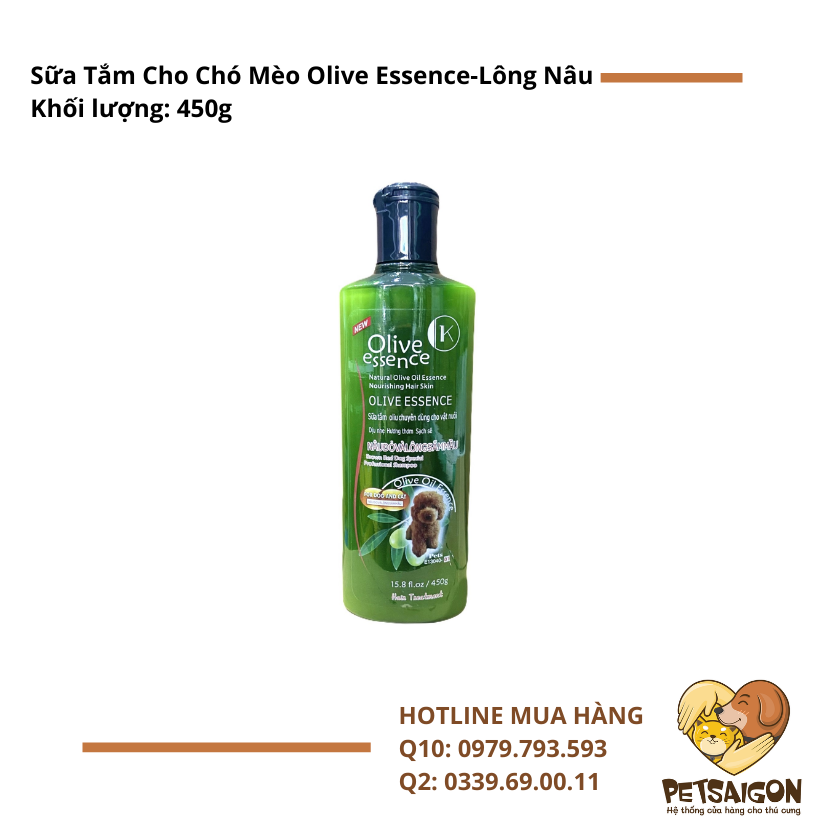 Sữa Tắm Cho Chó Mèo Olive Essence