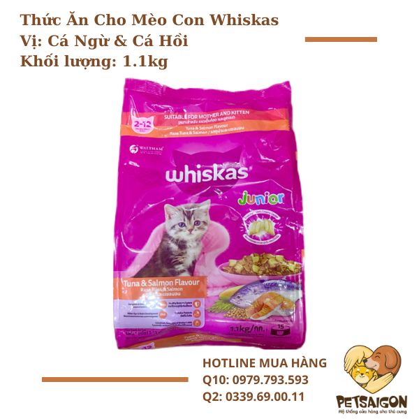 Thức Ăn Cho Mèo Whiskas