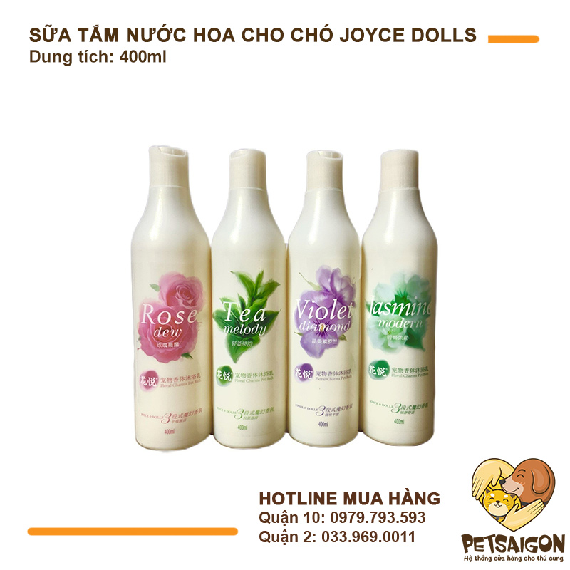 Sữa Tắm Cho Chó Mèo Joyce & Dolls Hương Nước Hoa