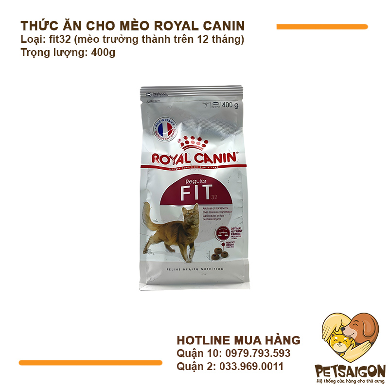 Thức Ăn Cho Mèo Trưởng Thành Royal Canin Fit 32