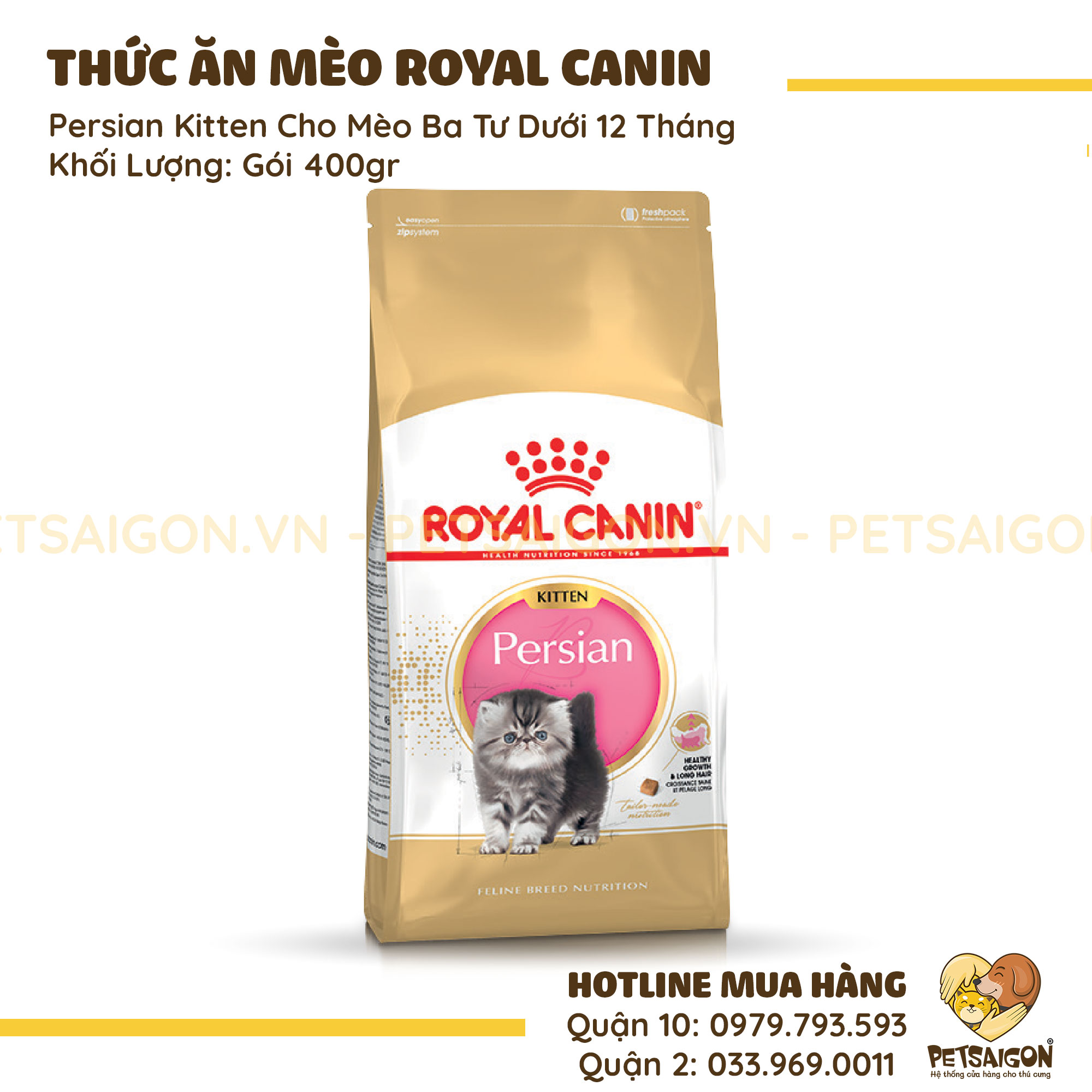 Thức Ăn Cho Mèo Ba Tư Royal Canin Persian Kitten