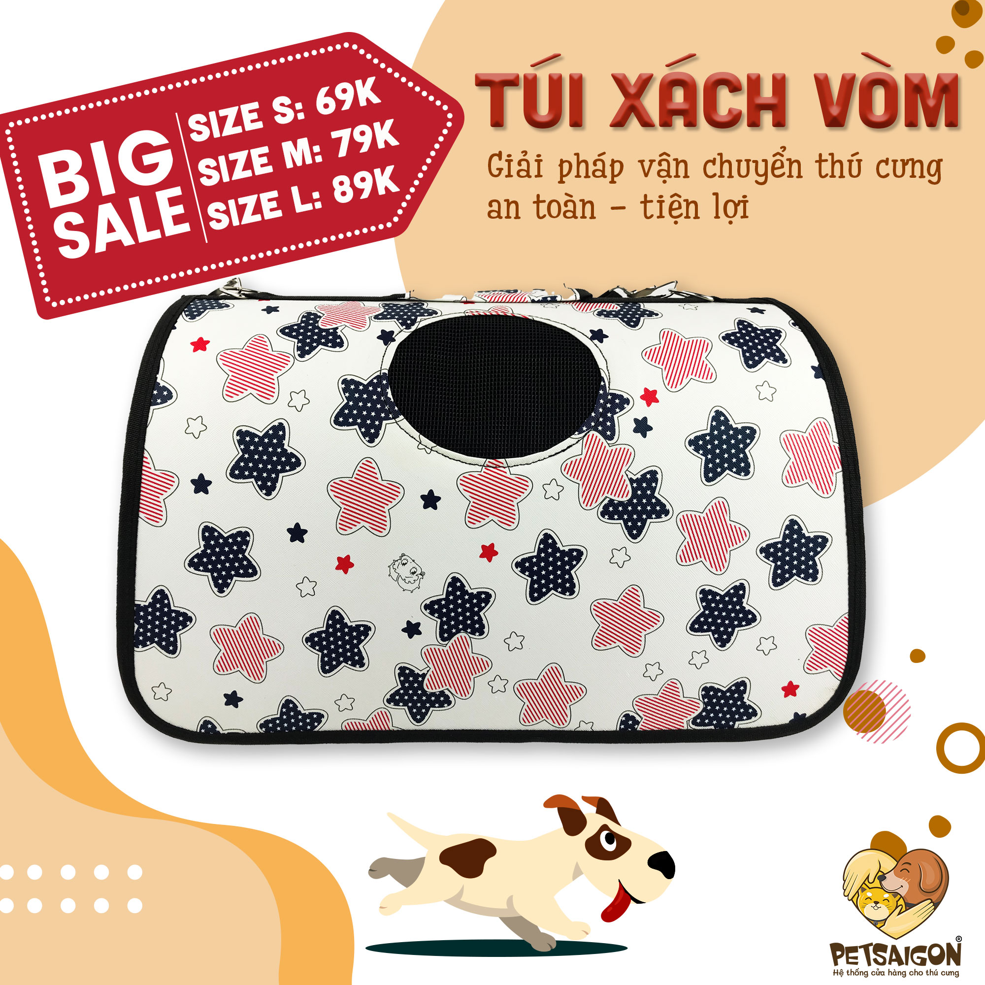 Túi Xách Vận Chuyển Chó Mèo Dạng Vòm