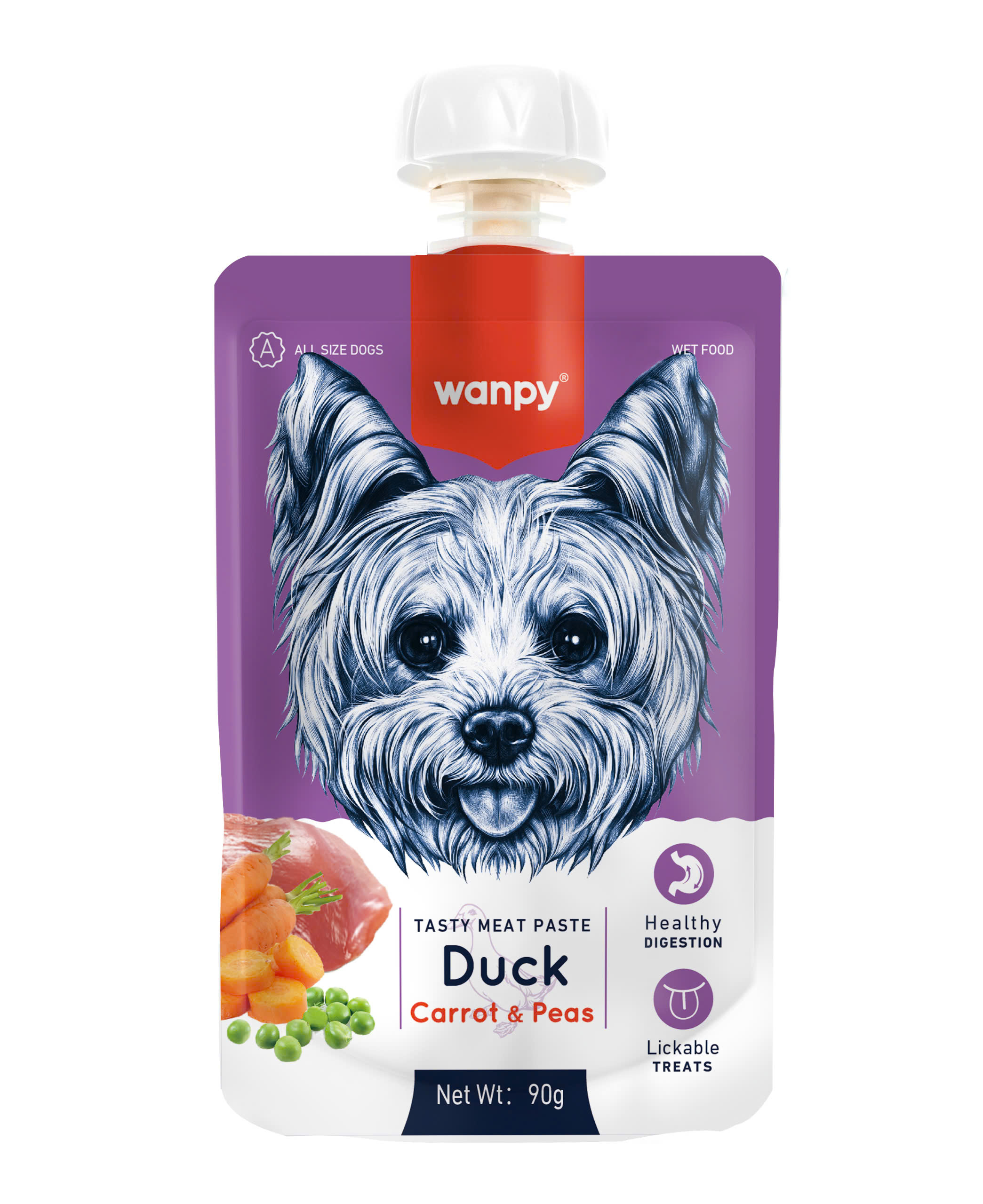 Súp Thưởng Wanpy Nắp Vặn Cho Chó 90g