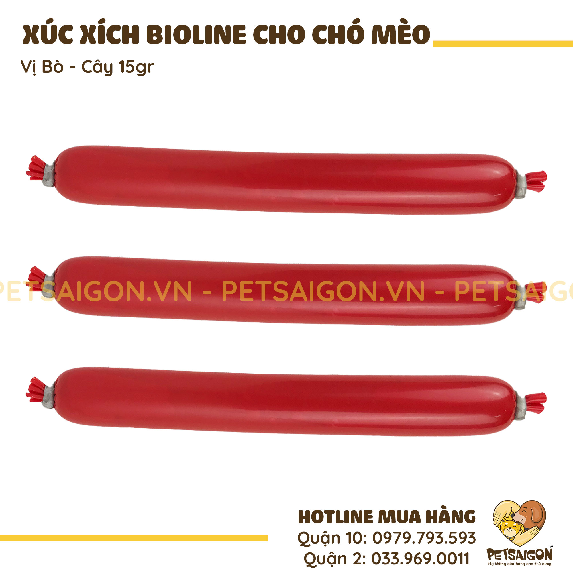 Xúc Xích Cho Chó Mèo Bioline