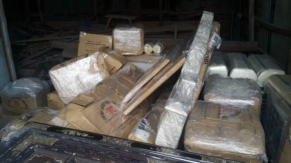 Hình ảnh tài sản thiết bị được đóng gói ở dịch vụ vận chuyển giá rẻ