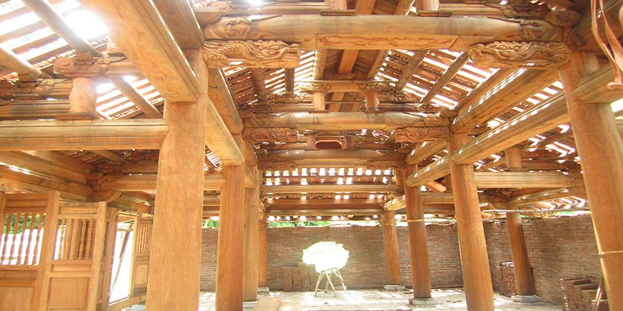 Thiết kế nhà gỗ kẻ truyền, quy hoạch mặt bằng như thế nào