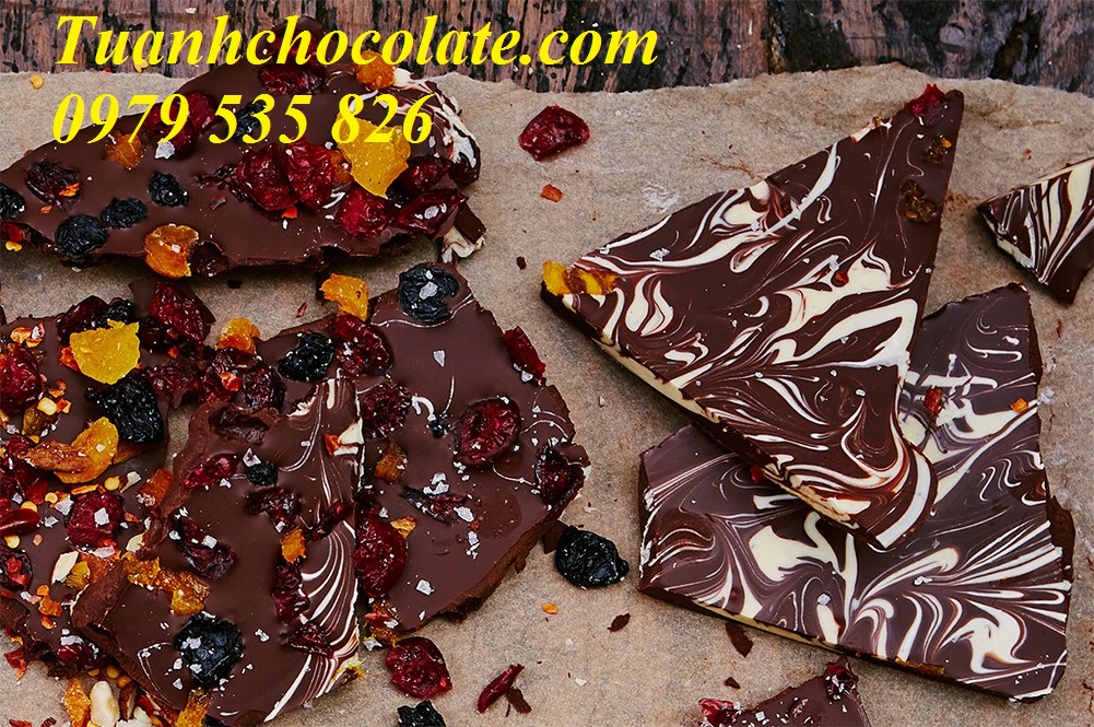 Chocolate bark - Socola valentine độc đáo tặng crush - TÚ ANH CHOCOLATE