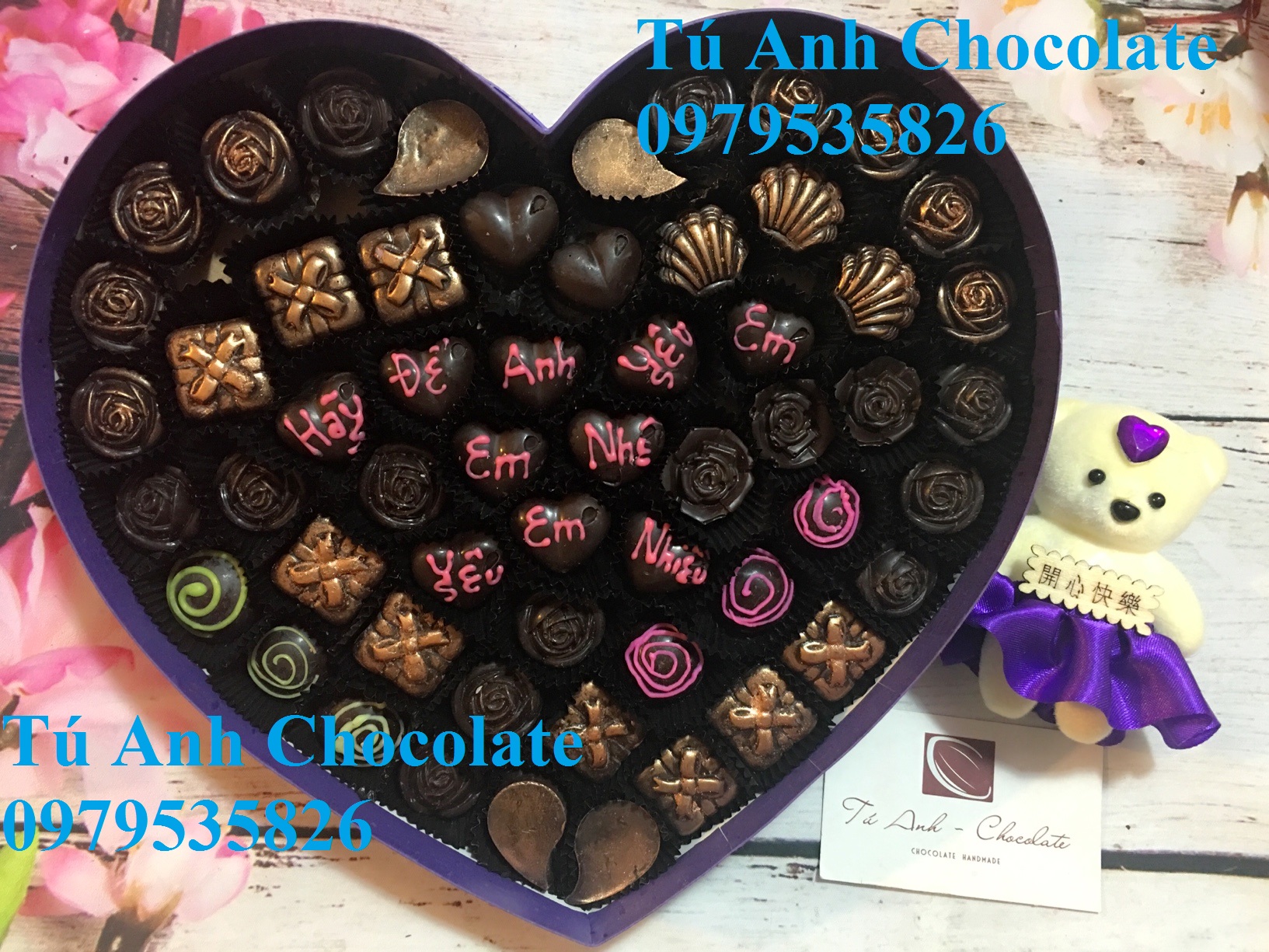 Những hình ảnh socola valentine 2019 ra mắt mới nhất của Tú Anh Chocolate