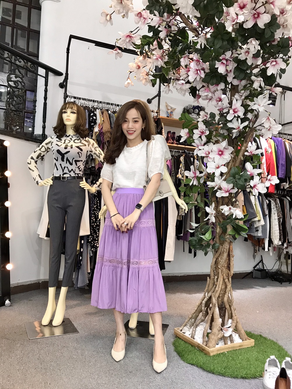 Outlet | (2 kiểu) Chân váy xòe chữ A phối voan tơ | My Way Fashion || Thời  trang thiết kế cao cấp