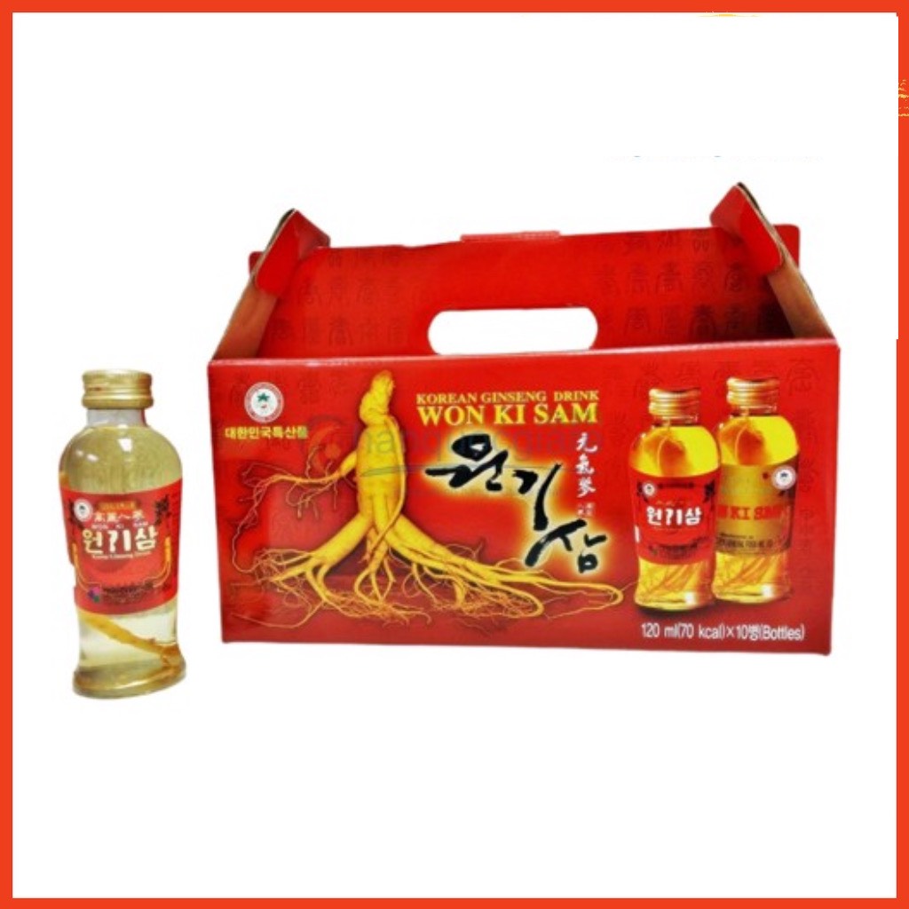 NƯỚC SÂM NGUYÊN CỦ WON KI SAM HÀN QUỐC (120ml x 10 chai/hộp)