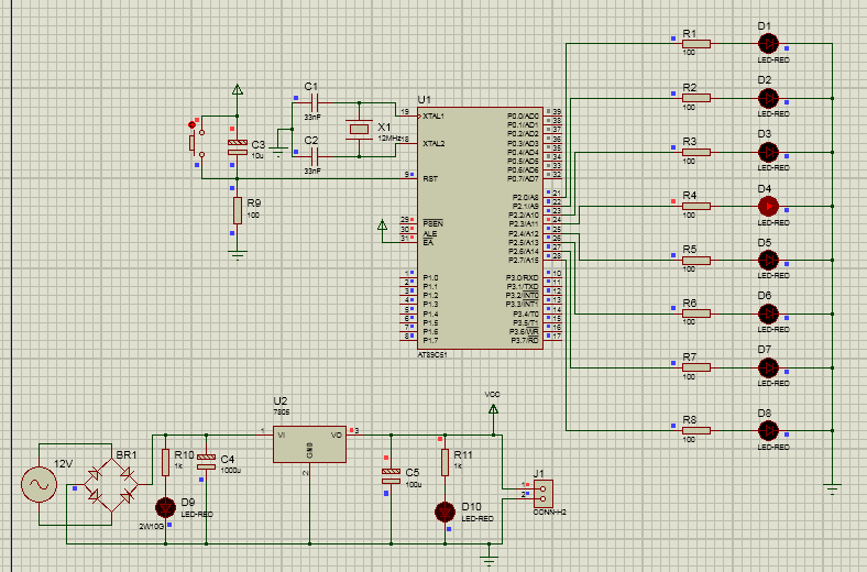 Tùy chỉnh độ sáng mạch điều khiển 8 LED đơn