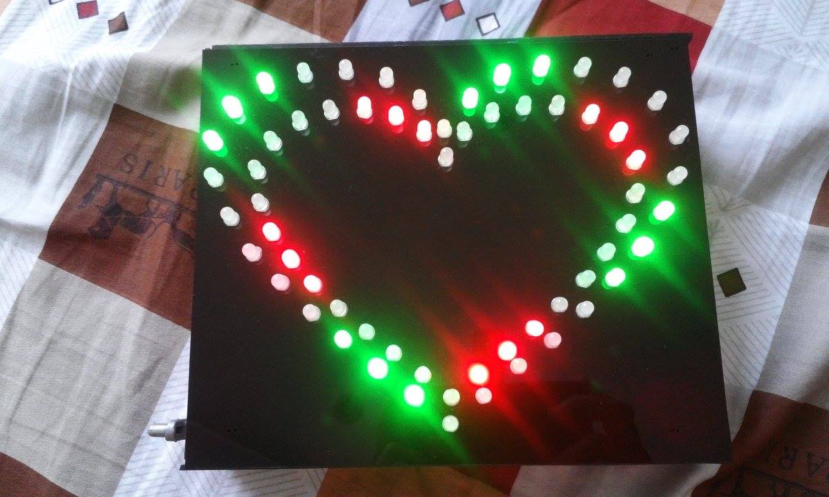 Mạch LED đẹp đầy hấp dẫn hình trái tim