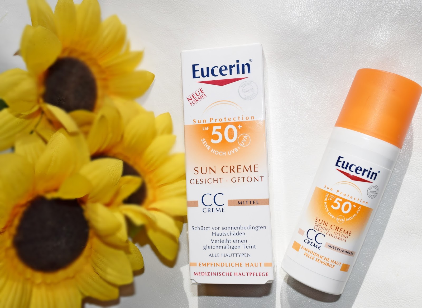 Kem chống nắng cho da mặt Eucerin Sun Creme Tinted CC Fair SPF 50+