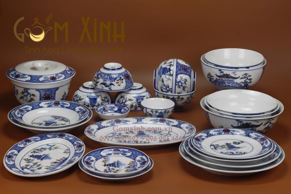 Mua bát đĩa bát tràng giá rẻ uy tín tại Gốm Xinh
