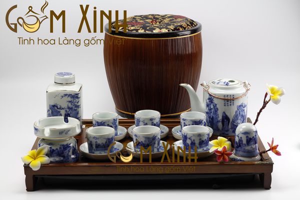 Tham khảo bảng giá bộ ấm chén Bát Tràng giá bao nhiêu? mua ở đâu?