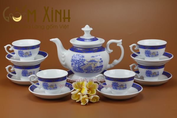 Giá Mua Một Bộ Ấm Chén Bát Tràng Đẹp Bao Nhiêu Tiền?