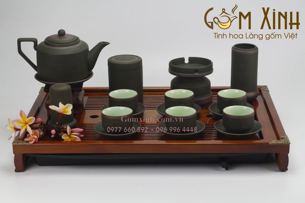 Mua bộ ấm chén tử sa Bát Tràng giá bao nhiêu tiền - Gốm Xinh