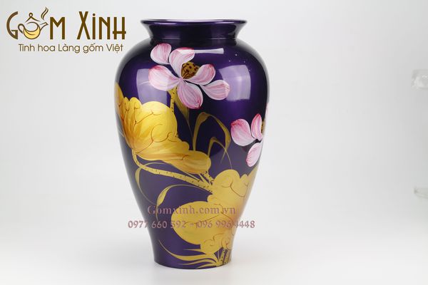 Mua quà tặng ngày tết với lọ hoa Bát Tràng cao cấp, sang trọng