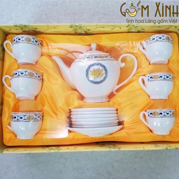 Mẫu quà tặng ấm chén đẹp tại Gốm Sứ Bát Tràng