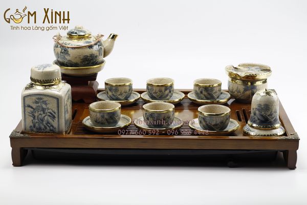 Tìm hiểu về ấm chén Bát Tràng giả cổ đẹp và chất lượng