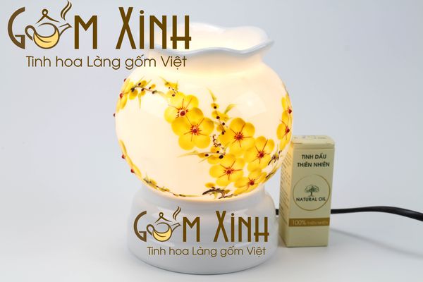 Tìm hiểu về mẫu đèn xông tinh dầu đẹp - mẫu đèn xông tinh dầu dáng lựu