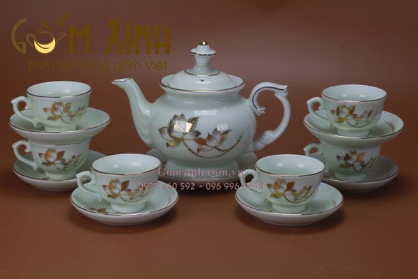 Ngắm 15 mẫu ấm chén Bát Tràng cao cấp cực đẹp "nhìn là muốn mua"