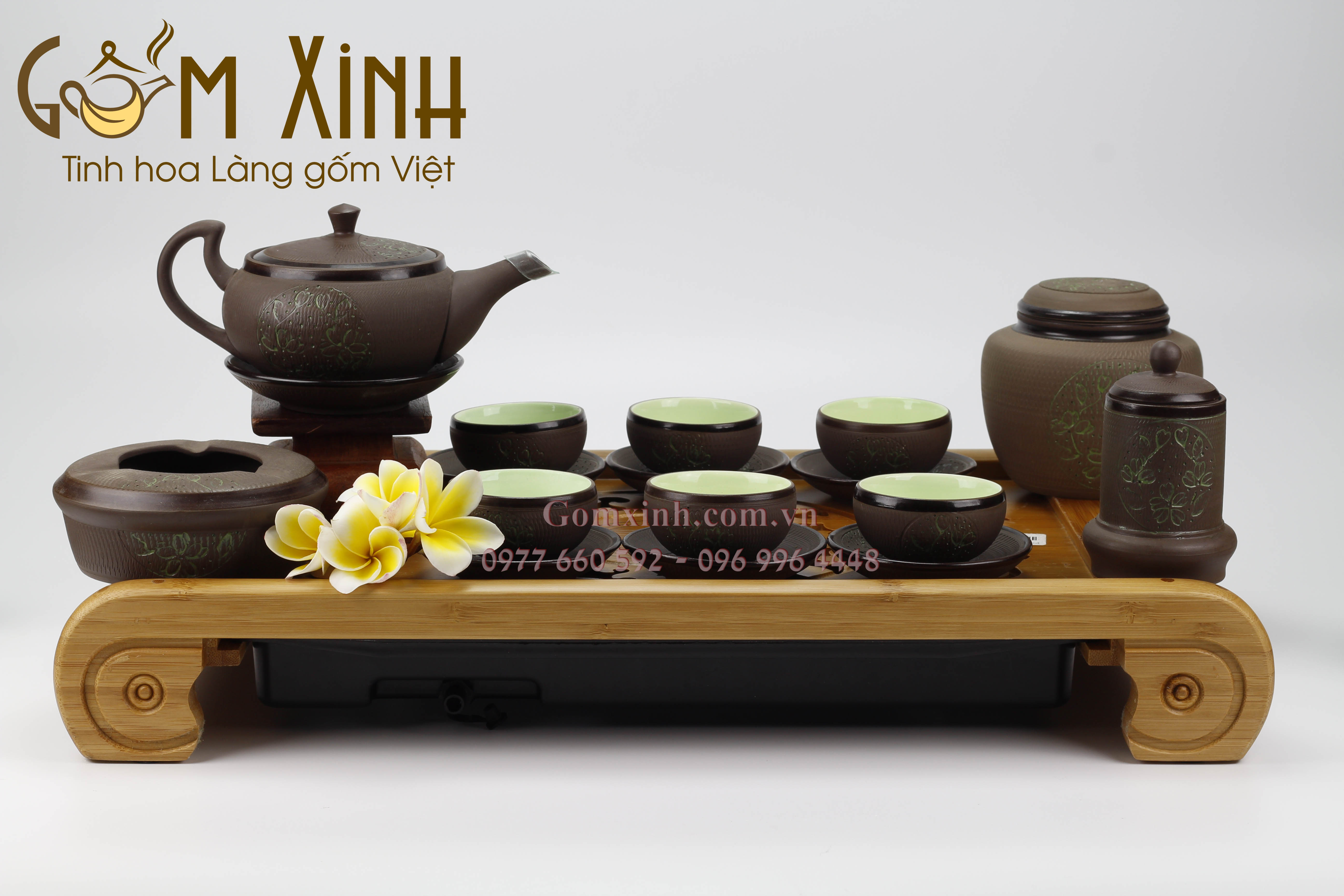 Bộ trăng xanh dáng dẹt kèm phụ kiện