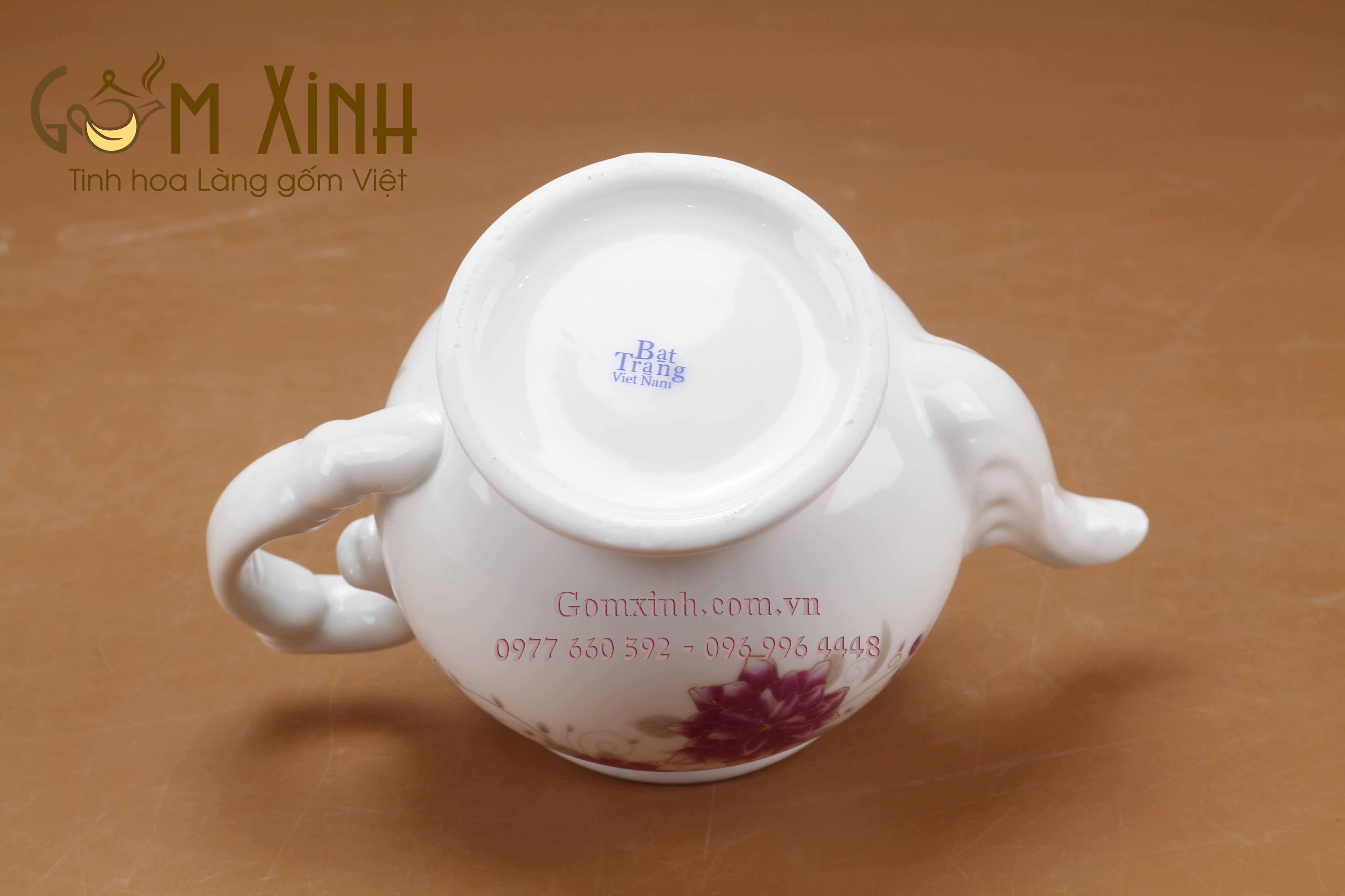 Bộ trà Phú Quý hoa tím
