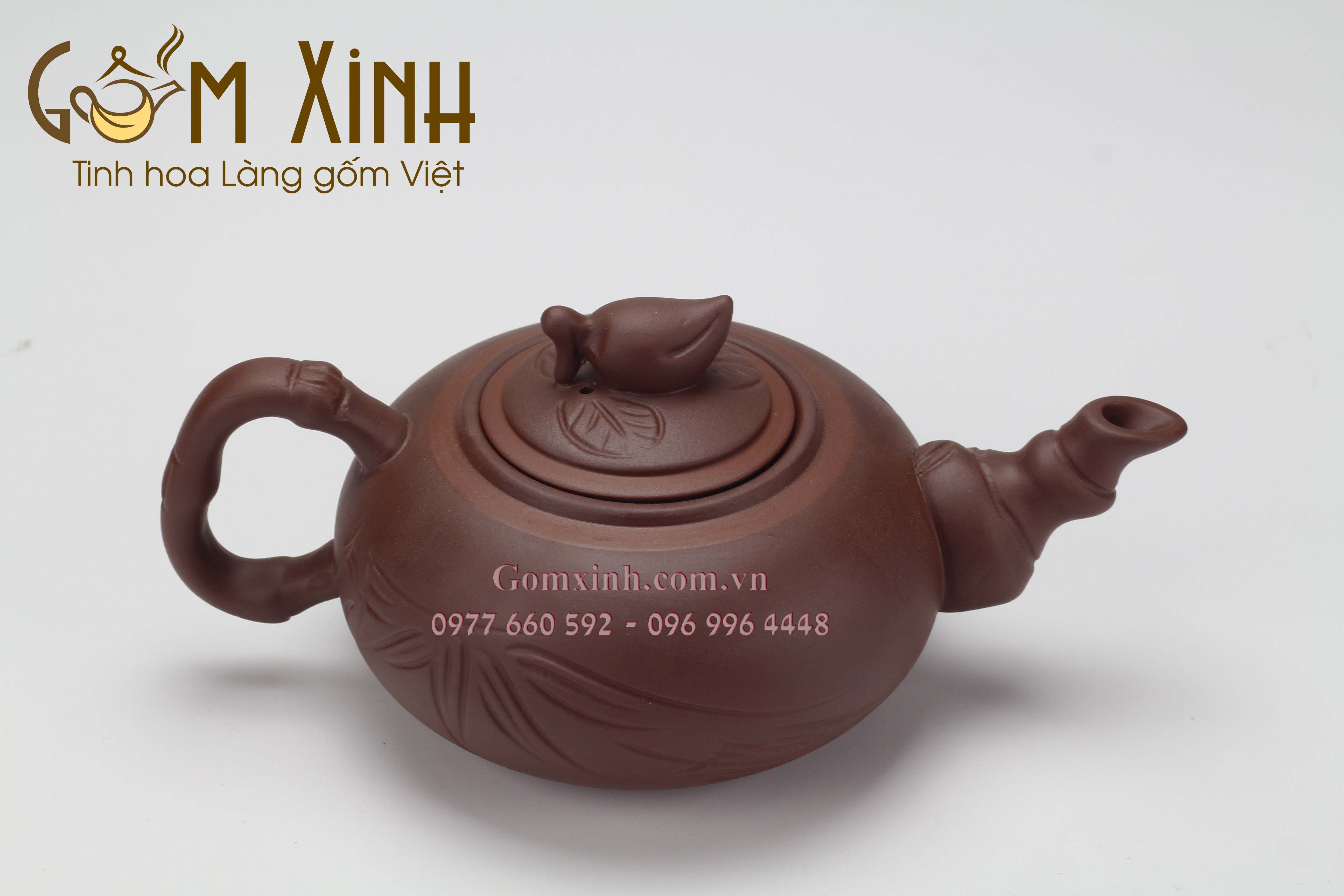 Bộ trà tử sa cành trúc (Hàng Nghệ Nhân)