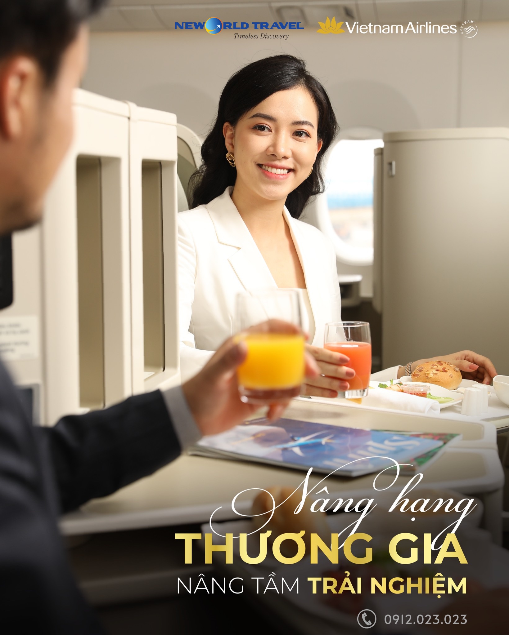 Nâng hạng Thương gia miễn phí cùng Vietnam Airlines