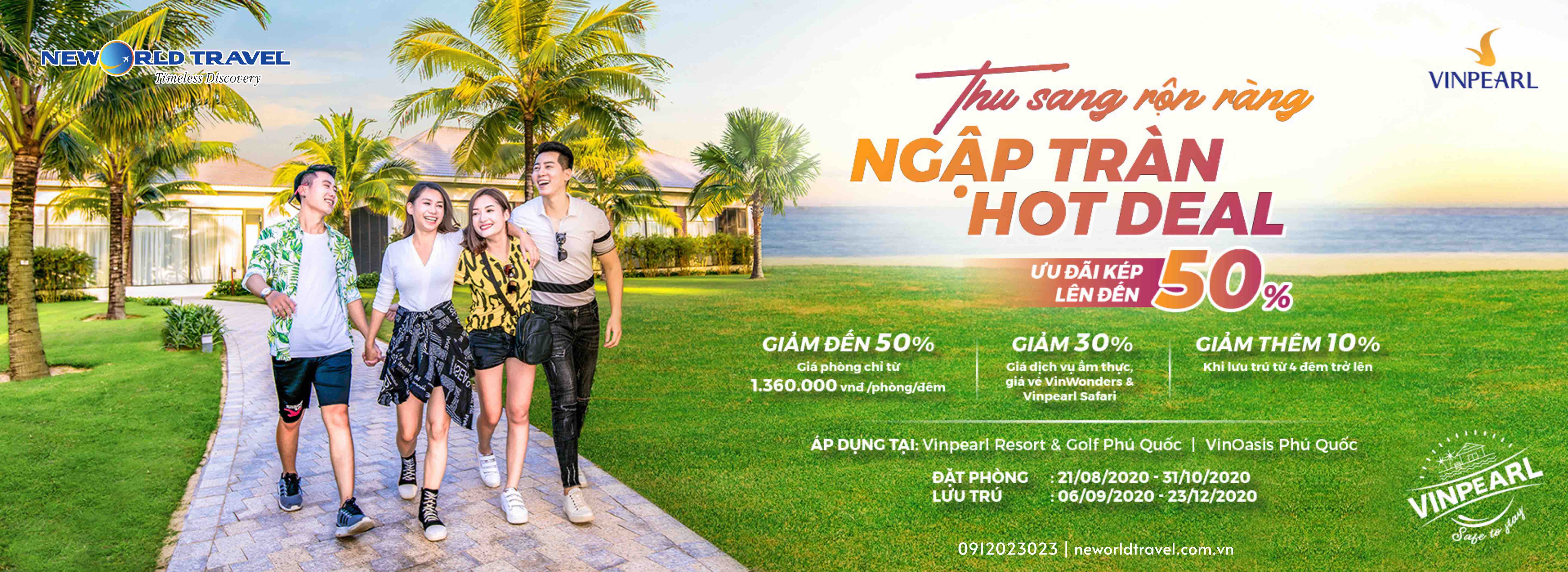 THU SANG RỘN RÀNG VỚI ƯU ĐÃI KÉP LÊN ĐẾN 50% VINPEARL TẠI PHÚ QUỐC