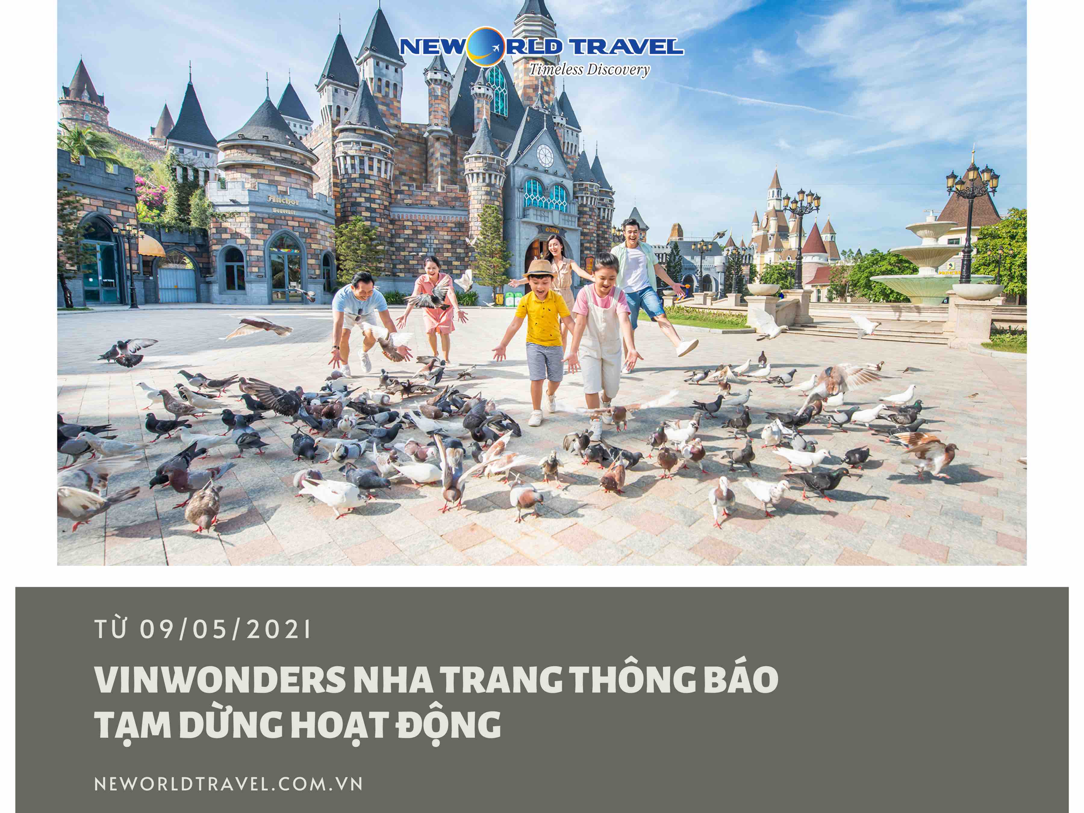 VINWONDERS NHA TRANG THÔNG BÁO TẠM DỪNG HOẠT ĐỘNG TỪ NGÀY 09/05/2021