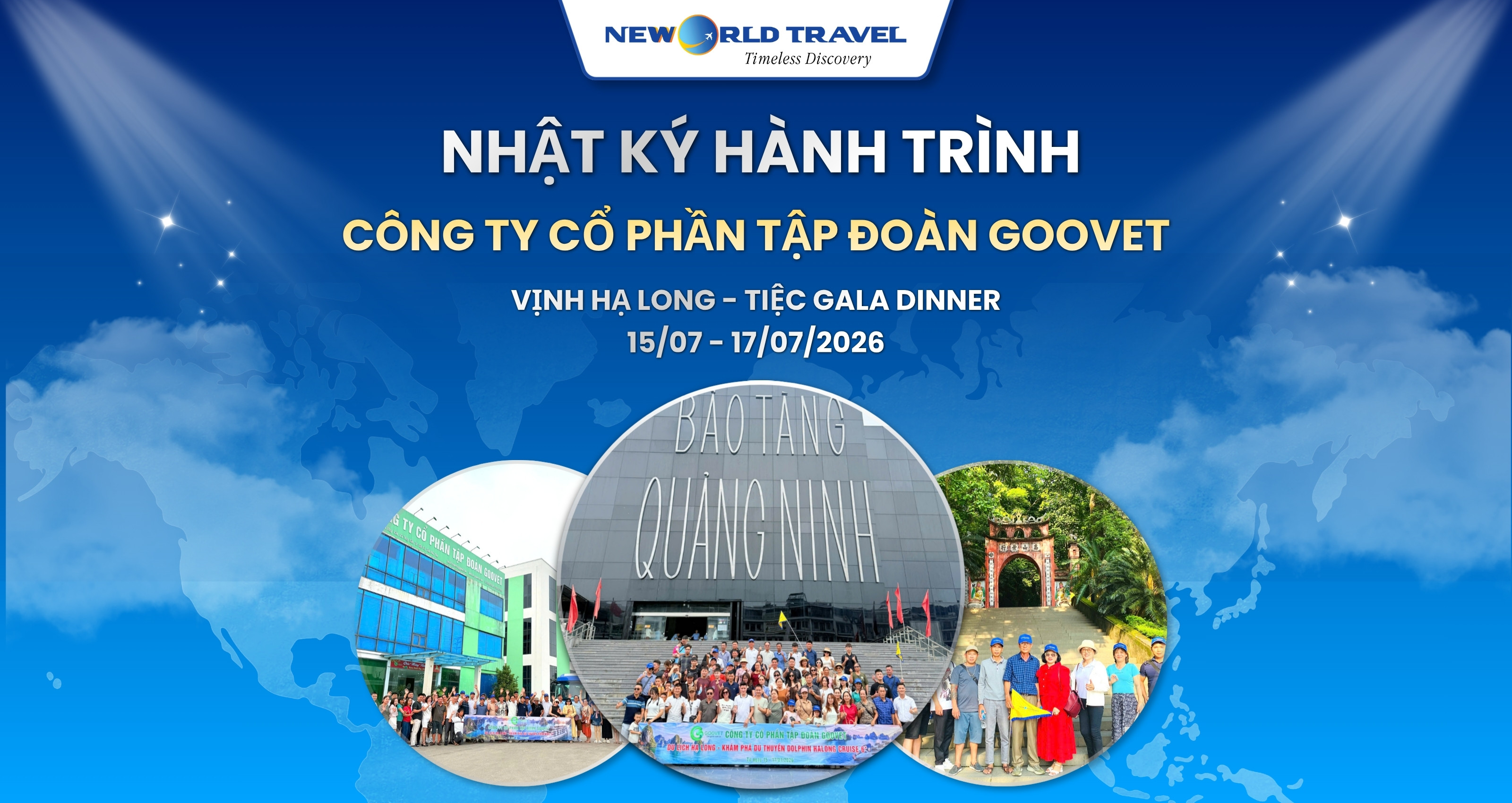 Công ty cổ phần tập đoàn Goovet tham quan Hạ Long - Tiệc Gala dinner (15/07 - 17/07/2026)