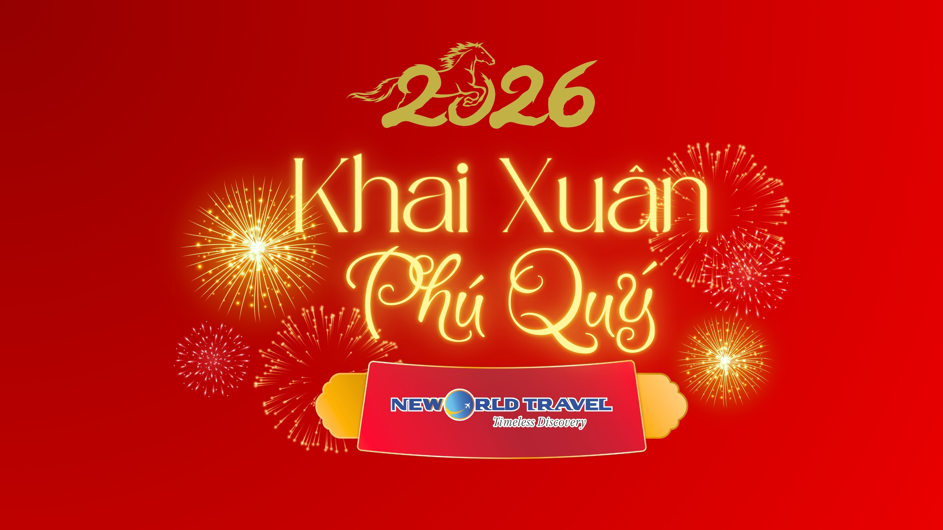 🎉 New World Travel khai xuân Bính Ngọ 2026 🌸 Khởi đầu hành trình mới ✈