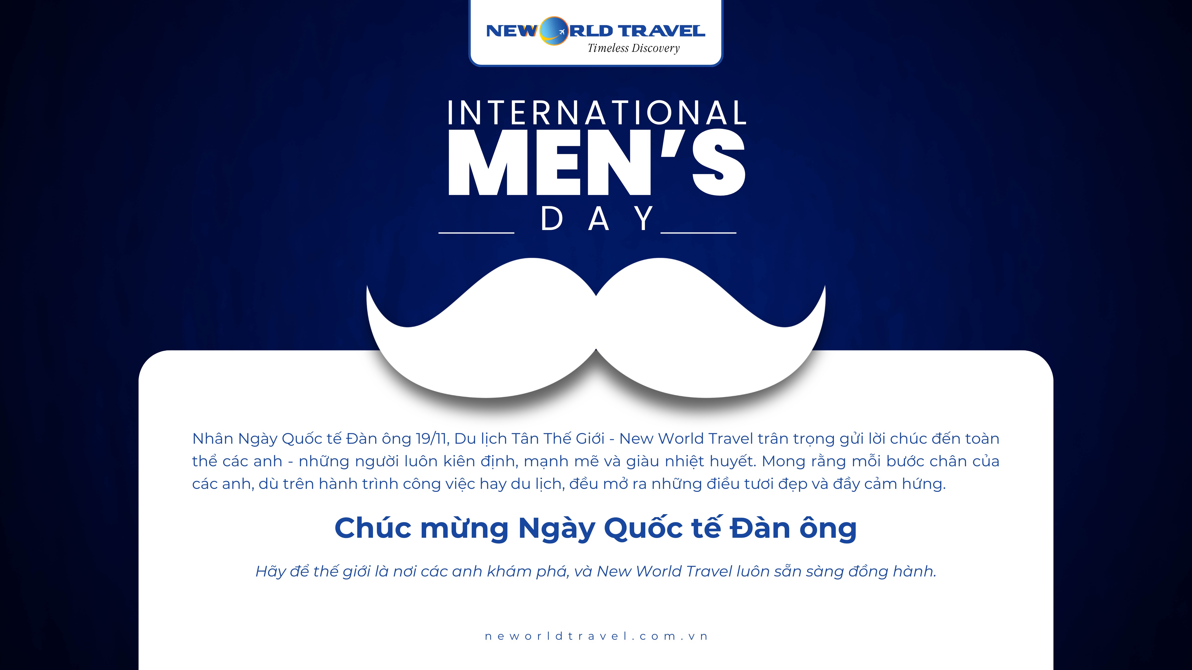 Chúc mừng ngày Quốc tế đàn ông 19/11