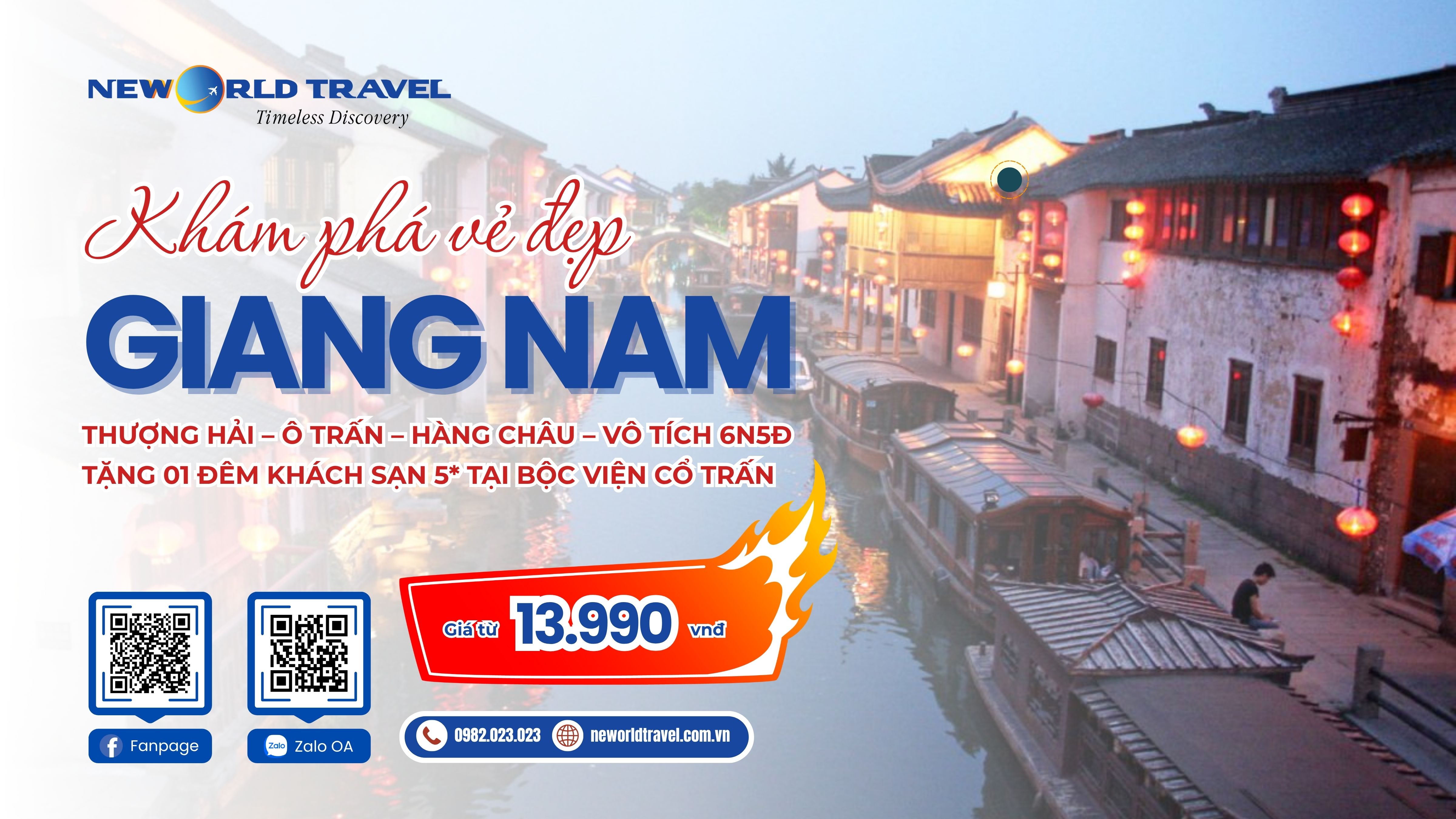 Khám phá Giang Nam: Thượng Hải - Ô Trấn - Hàng Châu - Vô Tích 6N5Đ giá từ 13.990.000đ
