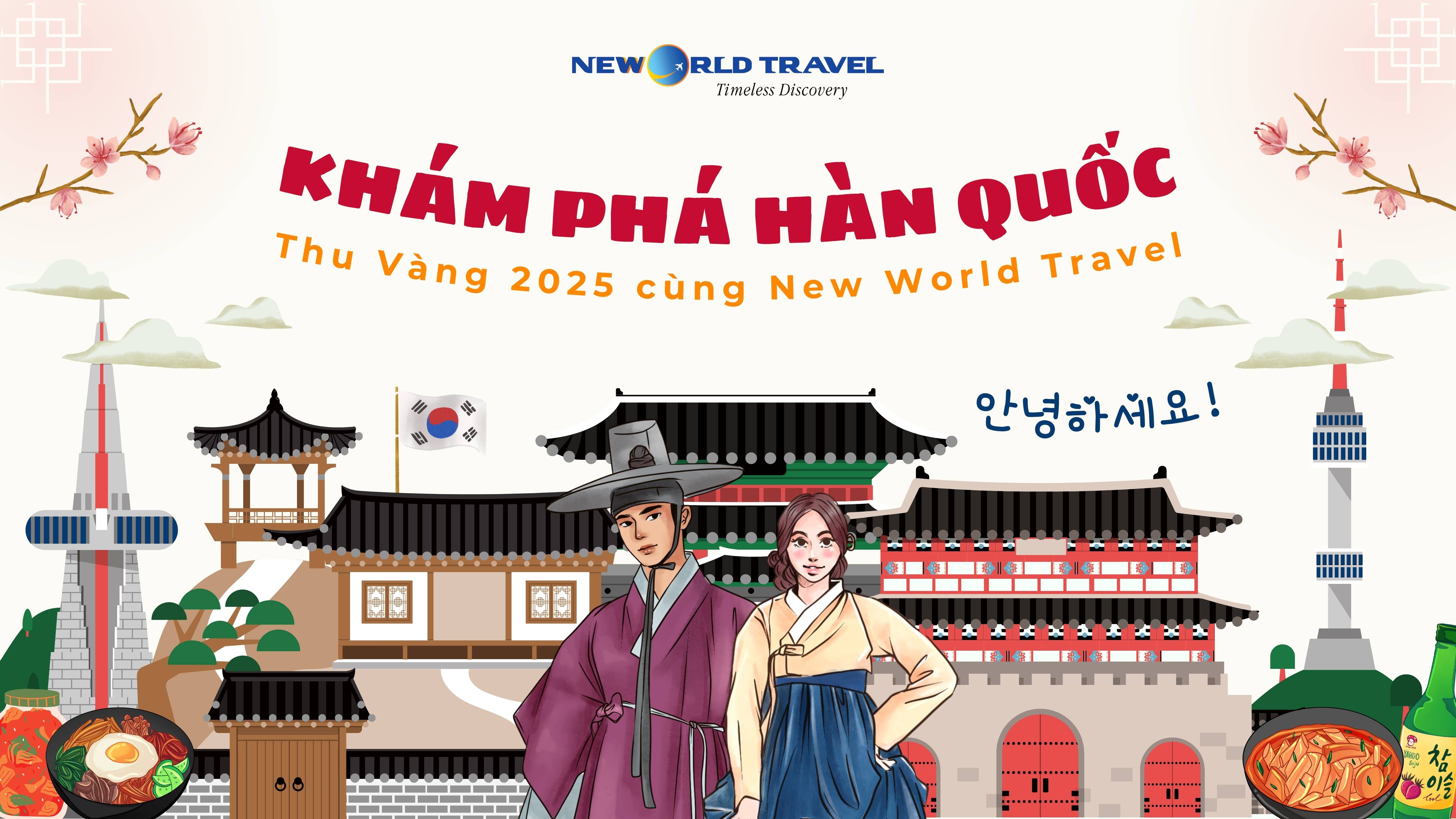 Tour Hàn Quốc mùa lá vàng lá đỏ 2025 🍂🍁